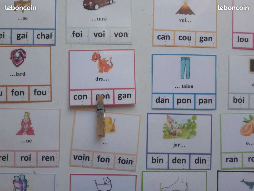 Jeu La syllabe manquante sons complexes